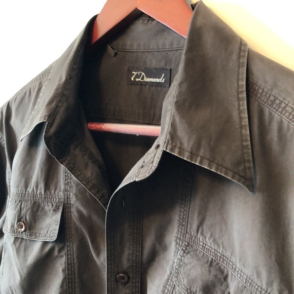 7 Diamonds cowgirl button up shirt szL - Picture 10 of 10